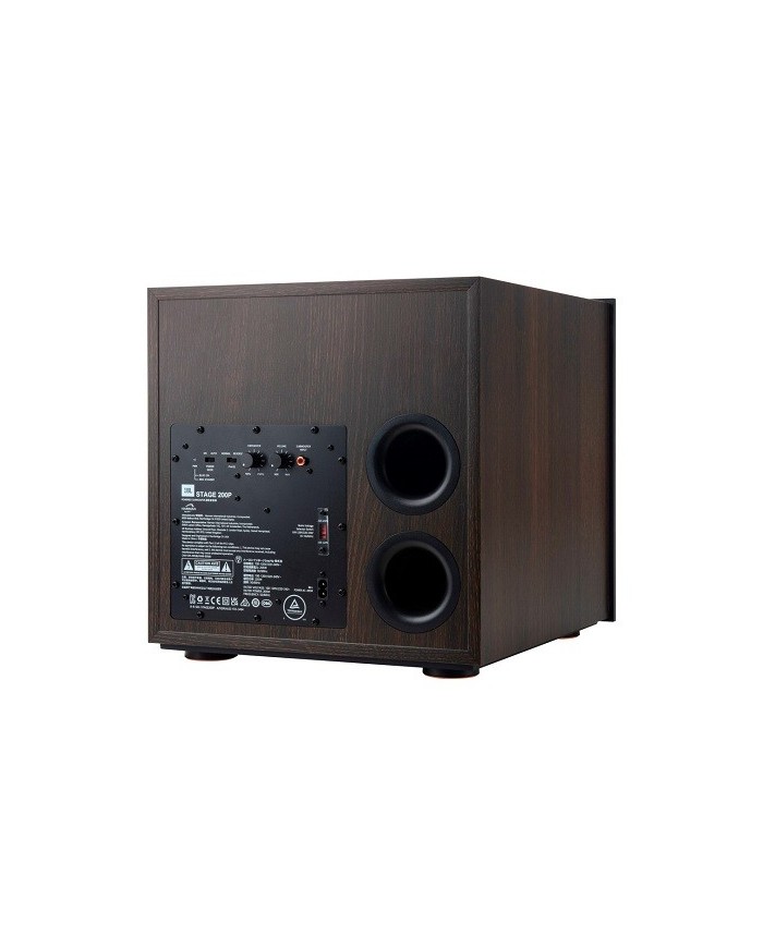 JBL 200P Subwoofer attivo a fuoco frontale da 10 pollici Espresso Black