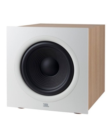 JBL 200P Subwoofer attivo a fuoco frontale da 10 pollici Oak White