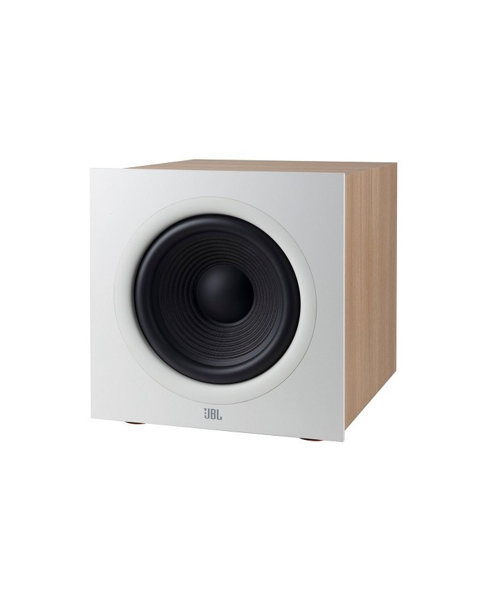 JBL 200P Subwoofer attivo a fuoco frontale da 10 pollici Oak White