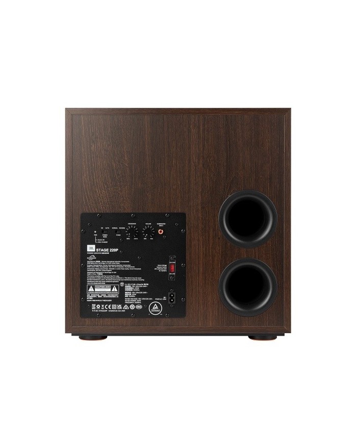 JBL 220P Subwoofer attivo a fuoco frontale da 12 pollici Espresso Black