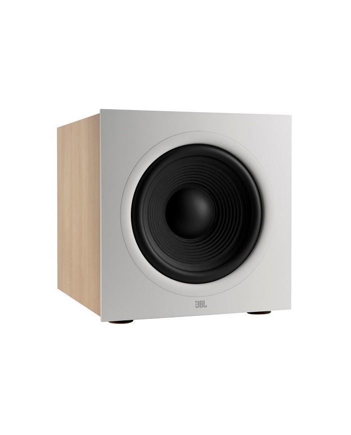 Subwoofer attivo a fuoco frontale da 10 pollici JBL 220P Oak White