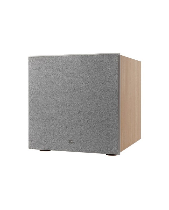 Subwoofer attivo a fuoco frontale da 10 pollici JBL 220P Oak White