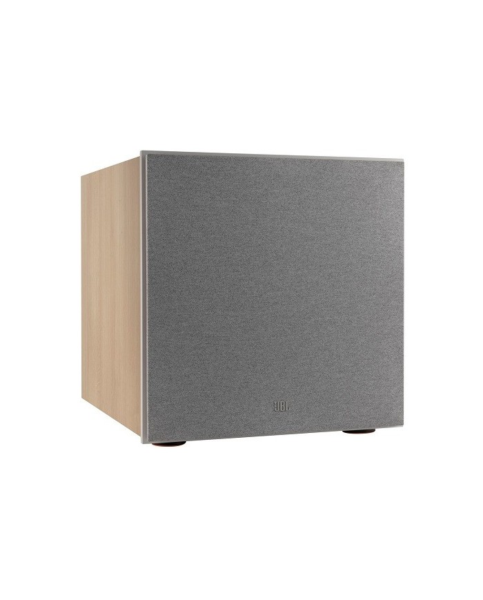 Subwoofer attivo a fuoco frontale da 10 pollici JBL 220P Oak White