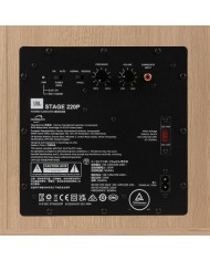 Subwoofer attivo a fuoco frontale da 10 pollici JBL 220P Oak White