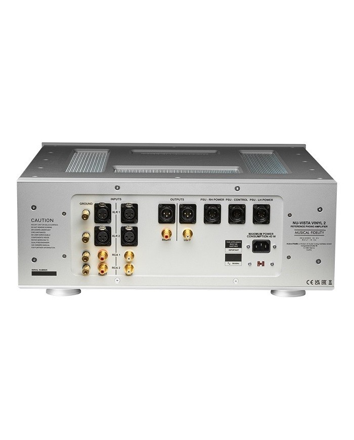 Stadio Phono MM MC in classe A Musical Fidelity Nu Vista Vinyl 2 Silver