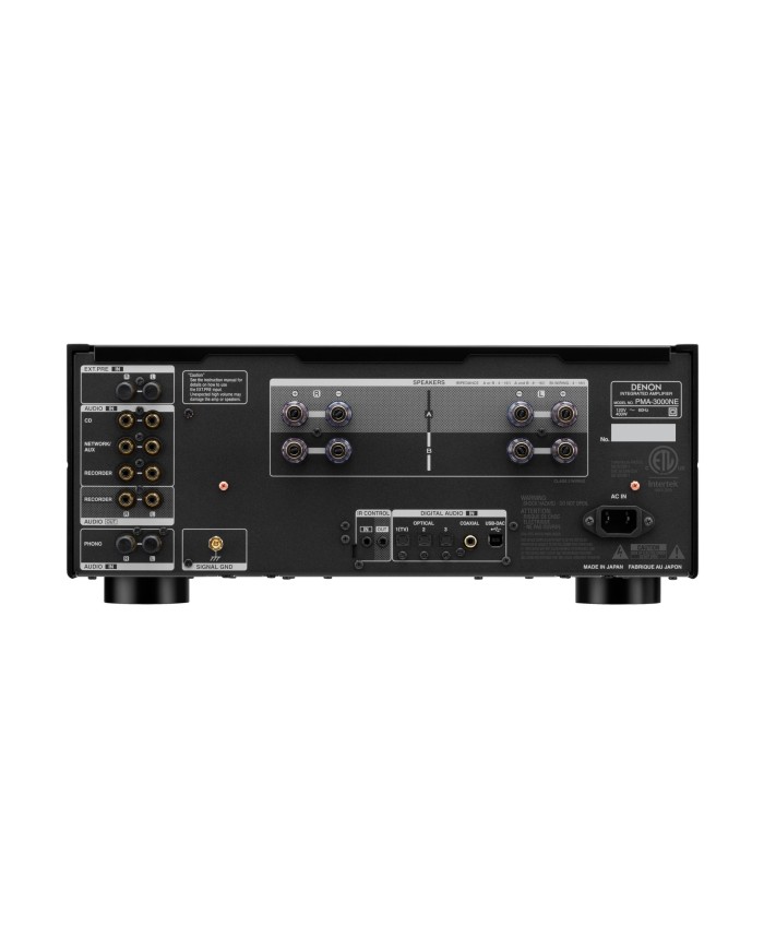 Amplificatore integrato stereo con DAC e phono Denon PMA 3000NE Nero