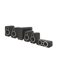 Sistema Home Theatre  Satin Q Acoustics 3010C 5.1 Cinema Pack Black