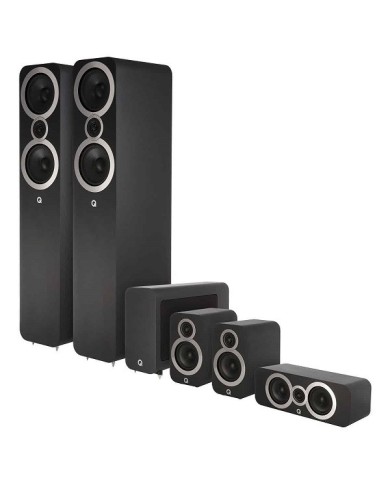 Sistema Home Theatre Q Acoustics 3050C 5.1 Cinema Pack Satin Black