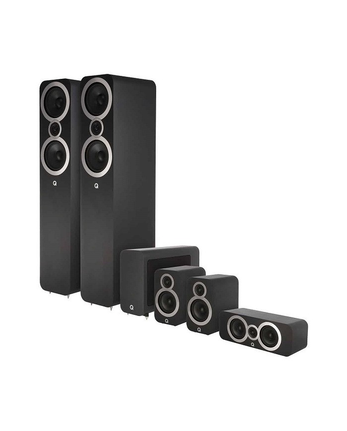 Sistema Home Theatre Q Acoustics 3050C 5.1 Cinema Pack Satin Black