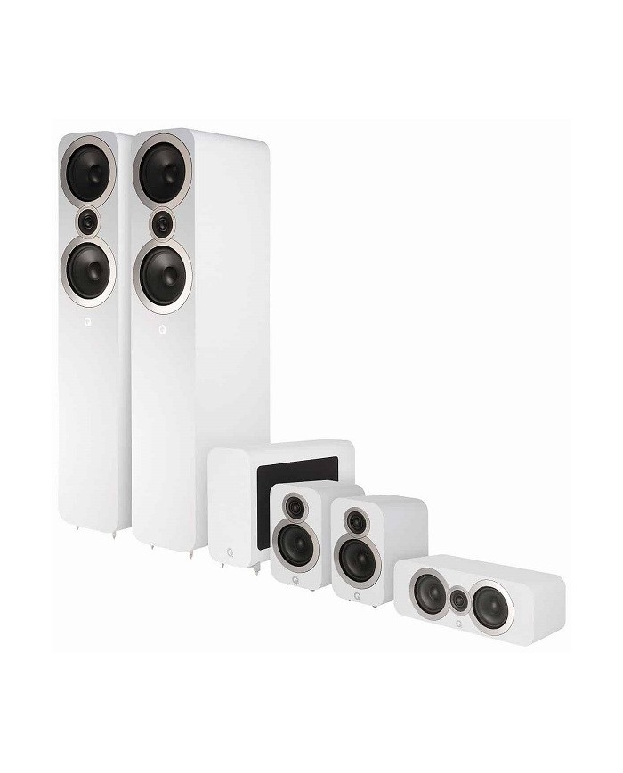 Sistema Home Theatre Q Acoustics 3050C 5.1 Cinema Pack Satin White