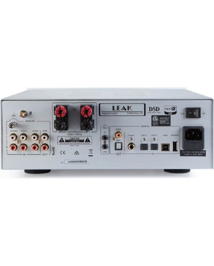 Amplificatore integrato stereo con DAC  Leak Stereo 130 Silver