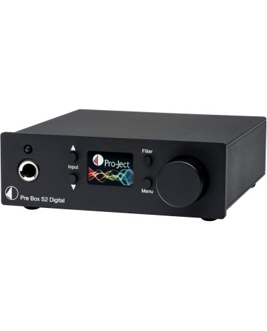 Pro-Ject PRE BOX S2 DIGITAL Preamplificatore DAC e Amplificatore Cuffia Nero