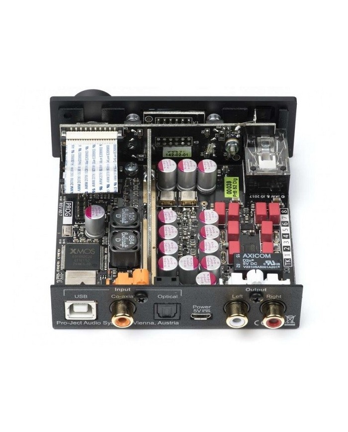 Pro-Ject PRE BOX S2 DIGITAL Preamplificatore DAC e Amplificatore Cuffia Nero