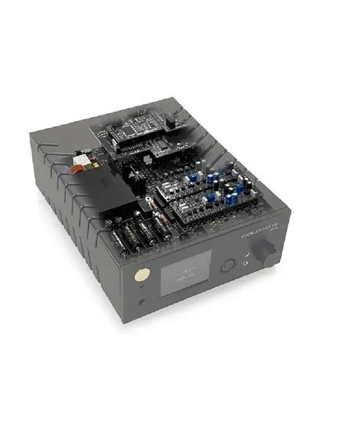 Amplificatore per cuffie in classe A Dual Mono Gold Note HP 10 Black