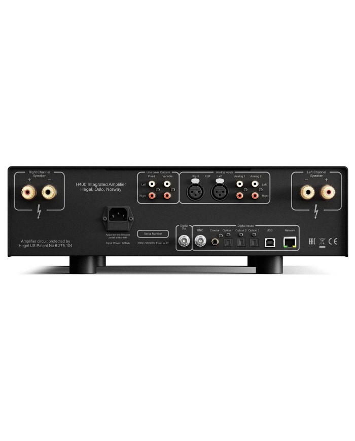 Amplificatore Integrato stereo Dual Mono con DAC streamer HEGEL H400