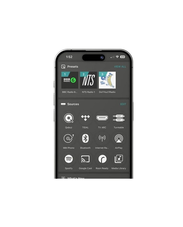 Lettore di rete con DAC ESS Sabre Cambridge Audio EXN 100 Lunar Grey