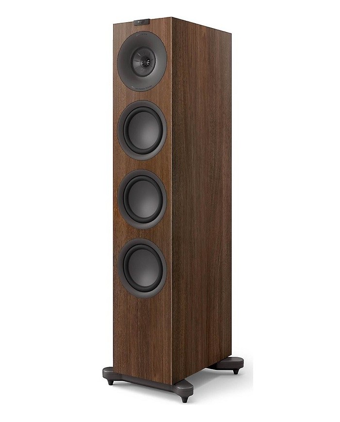 Coppia di diffusori da pavimento 3 vie bass reflex Kef Q11 Meta Walnut