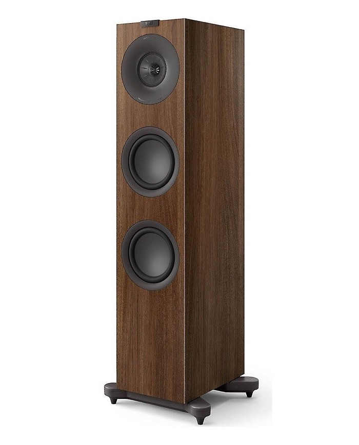 Coppia di diffusori da pavimento 3 vie bass reflex Kef Q7 Meta Walnut