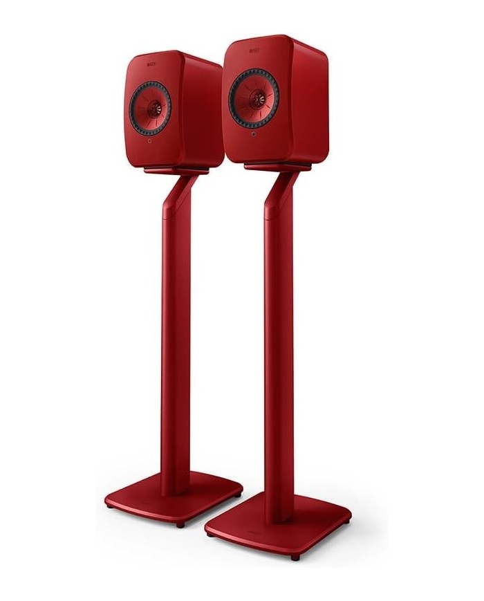 Coppia di stand per diffusori Kef LSX II e LSX II LT KEF S1 Rosso