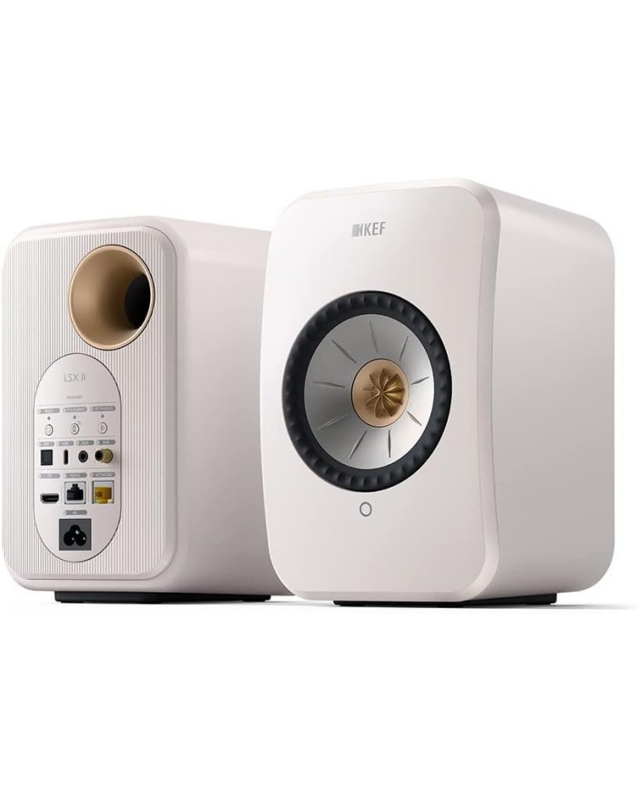 Diffusori Attivi WiFi con HDMI ARC Bluetooth Kef LSX II Mineral White