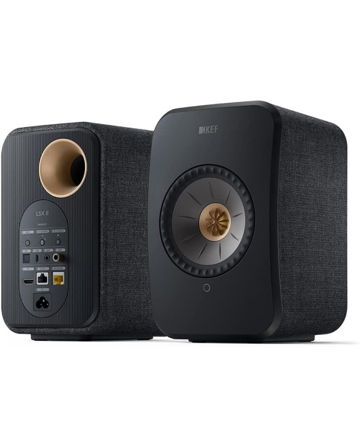 Diffusori Attivi WiFi con HDMI ARC Bluetooth Kef LSX II Carbon Black
