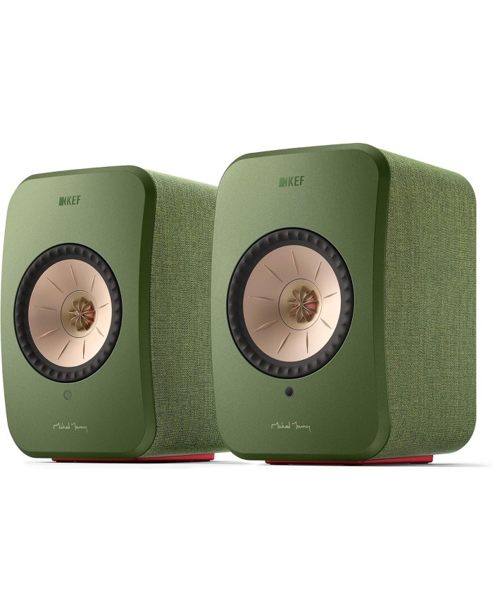Diffusori Attivi WiFi con HDMI ARC Bluetooth Kef LSX II Olive Green