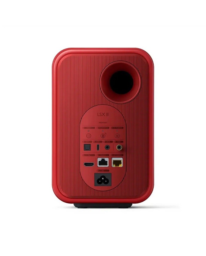 Diffusori Attivi WiFi con HDMI ARC Bluetooth Kef LSX II Lava Red