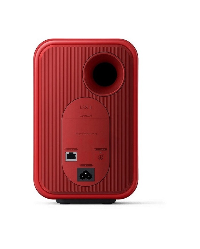 Diffusori Attivi WiFi con HDMI ARC Bluetooth Kef LSX II Lava Red