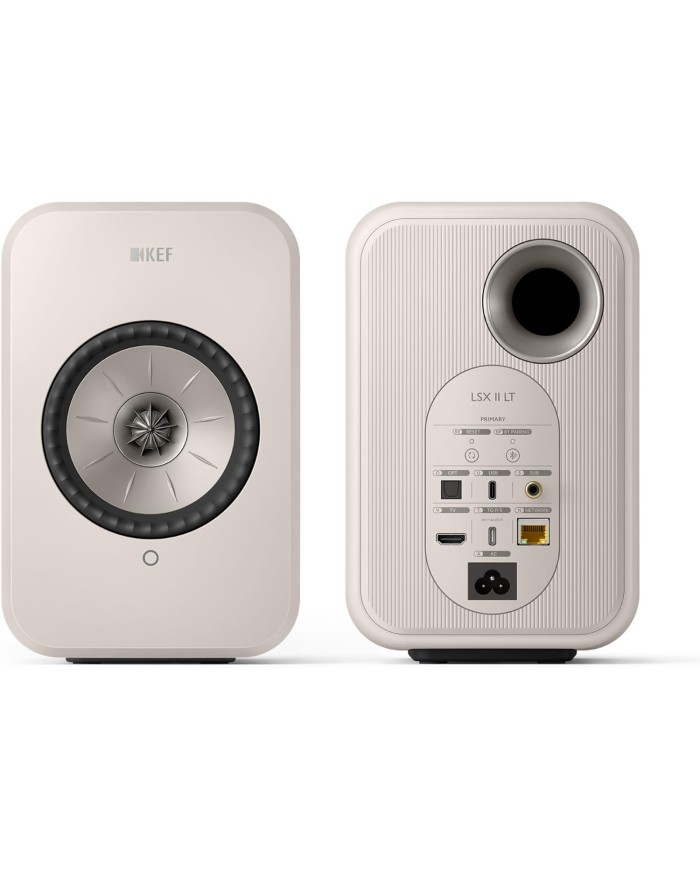 Coppia Diffusori attivi WiFi HDMI Bluetooth Kef LSX II LT Stone White