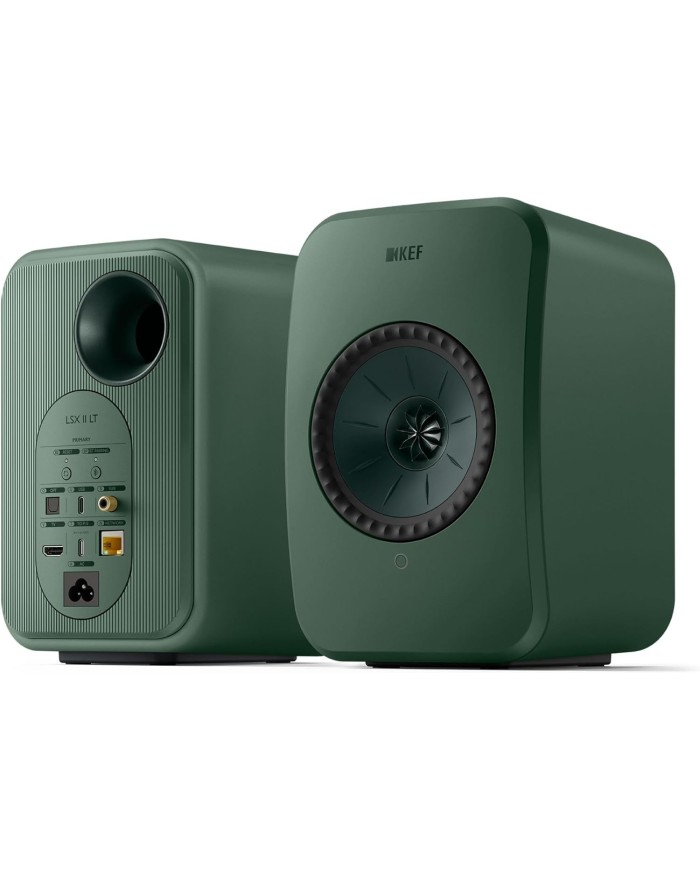 Coppia Diffusori attivi WiFi HDMI Bluetooth Kef LSX II LT Sage Green