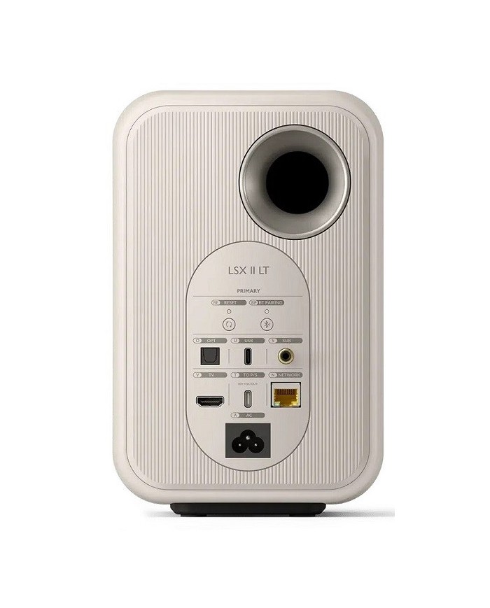 Coppia Diffusori attivi WiFi HDMI Bluetooth Kef LSX II LT Stone White