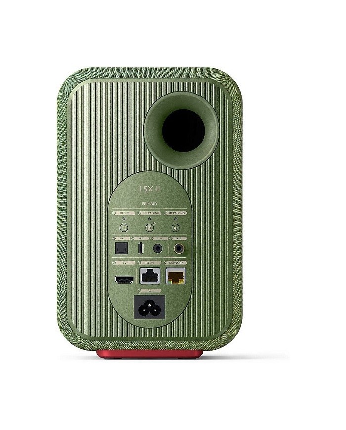 Diffusori Attivi WiFi con HDMI ARC Bluetooth Kef LSX II Olive Green