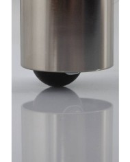 Mobile HiFi e HT in acciaio spazzolato e vetro acidato Norstone Epur 4