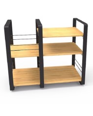 Mobile componibile HiFi e porta vinili Norstone LOFT CENTRAL Bamboo