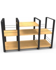 Mobile componibile HiFi e porta vinili Norstone LOFT CENTRAL Bamboo