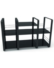 Mobile componibile per HiFi e porta vinili Norstone LOFT CENTRAL Nero