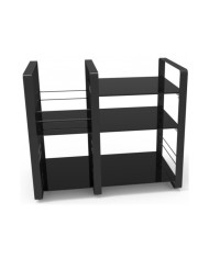 Mobile componibile per HiFi e porta vinili Norstone LOFT CENTRAL Nero