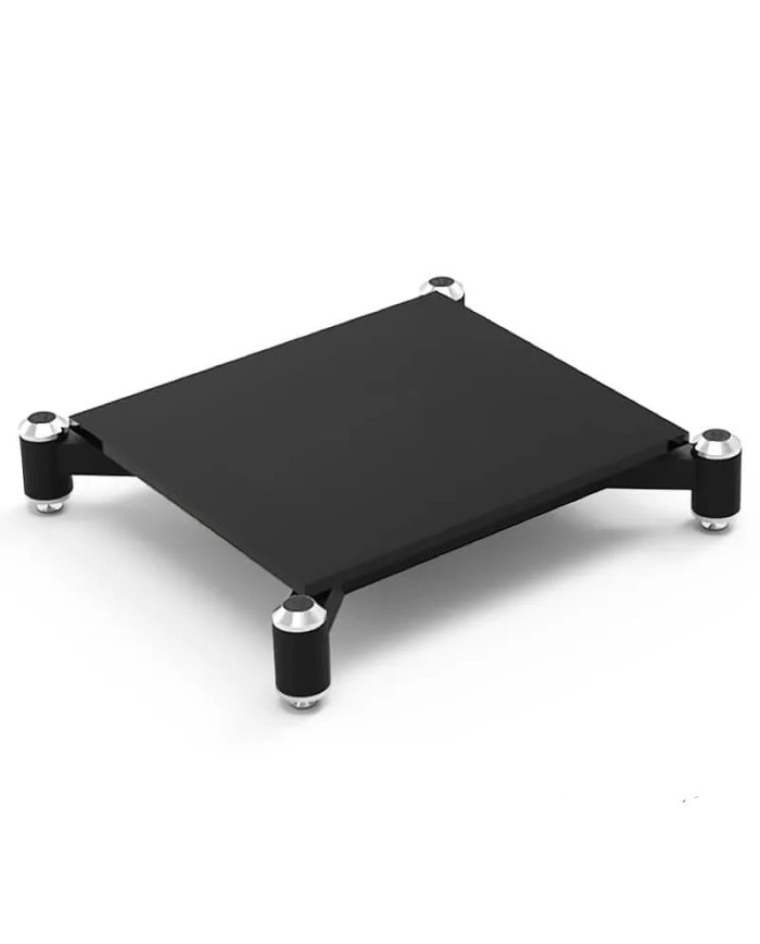 Ripiano singolo vetro nero per rack HiFi modulare Norstone Spider Base