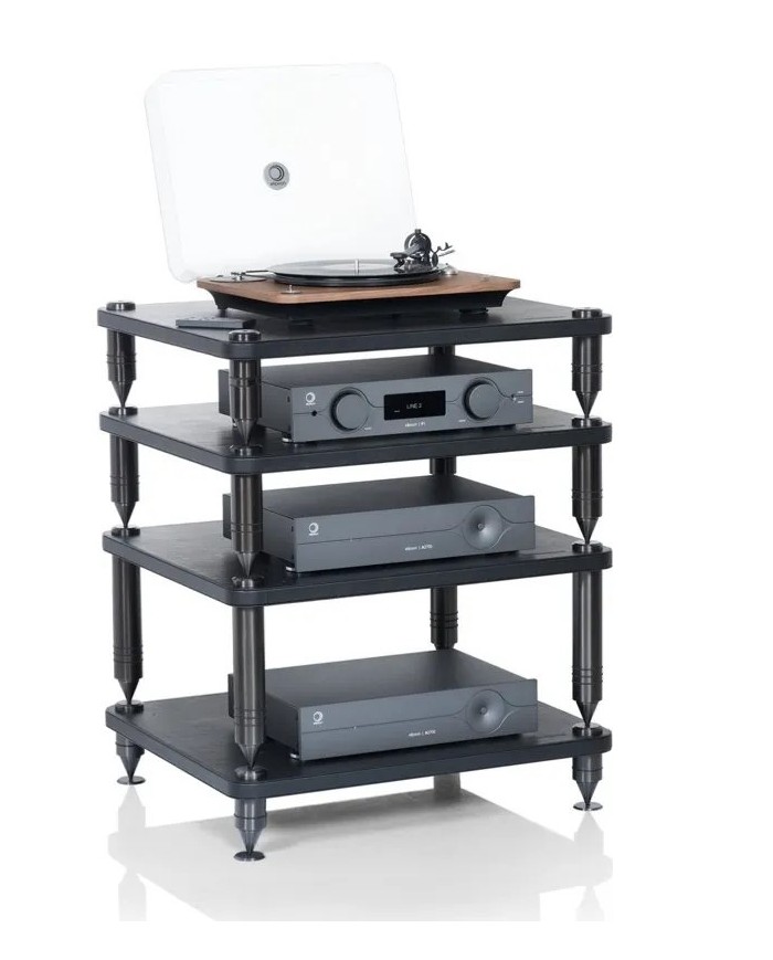 Ripiano singolo in MDF per rack HiFi componibile Norstone Como 2 Nero