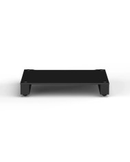 Ripiano in vetro nero e struttura nero satin Blok Stax 2G Shelf Base