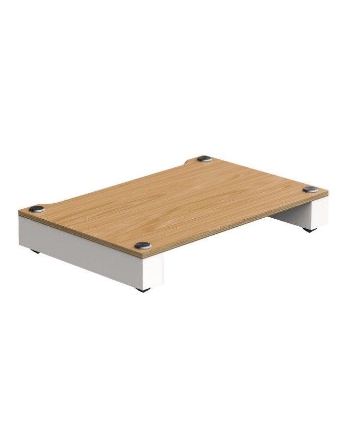 Ripiano frassino naturale e struttura bianco satin Blok Stax 2G Base