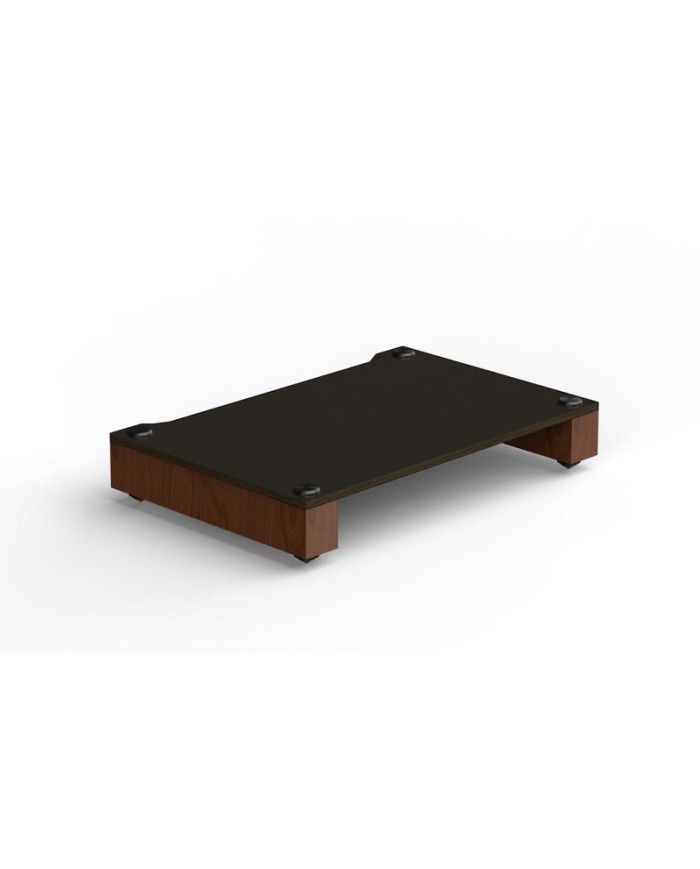 Ripiano in frassino nero e struttura noce MDF Blok Stax 2G Shelf Base