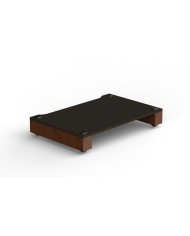 Ripiano in frassino nero e struttura noce MDF Blok Stax 2G Shelf Base