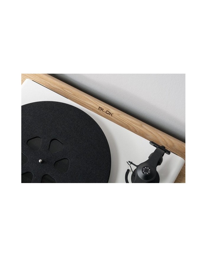 Ripiano frassino naturale e struttura bianco satin Blok Stax 2G 120