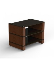 Ripiano 17cm frassino nero e struttura noce naturale Blok Stax 2G 170