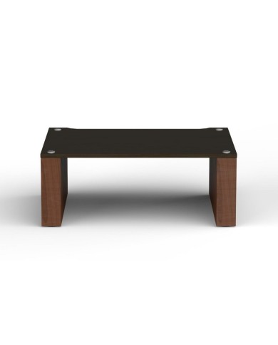 Ripiano 22cm frassino nero e struttura noce naturale Blok Stax 2G 220