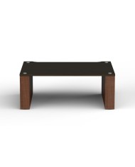 Ripiano 22cm frassino nero e struttura noce naturale Blok Stax 2G 220