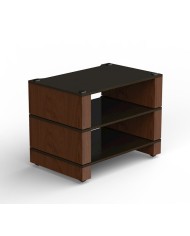 Ripiano 22cm frassino nero e struttura noce naturale Blok Stax 2G 220