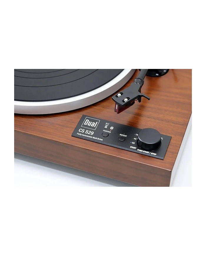 Giradischi trazione a cinghia automatico e Bluetooth Dual CS 529 Noce