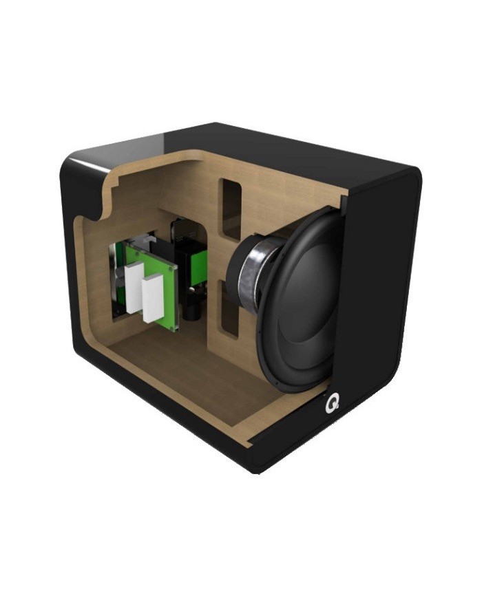 Subwoofer attivo con cono da 12 pollici Q Acoustics Q B12 Carbon Black